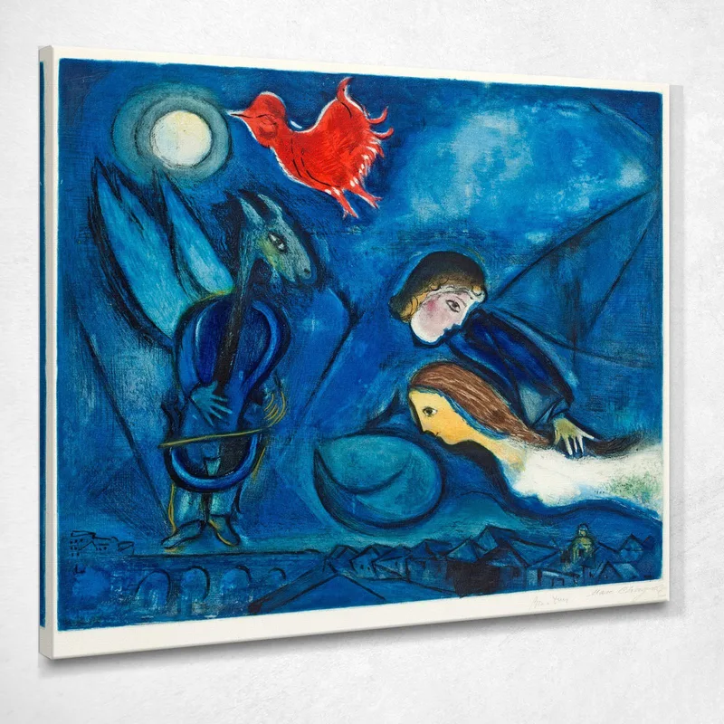 Aleko Y Su Esposa Zemphira. De Un Antiguo Cuento Ruso Chagall Marc cuadro en lienzo