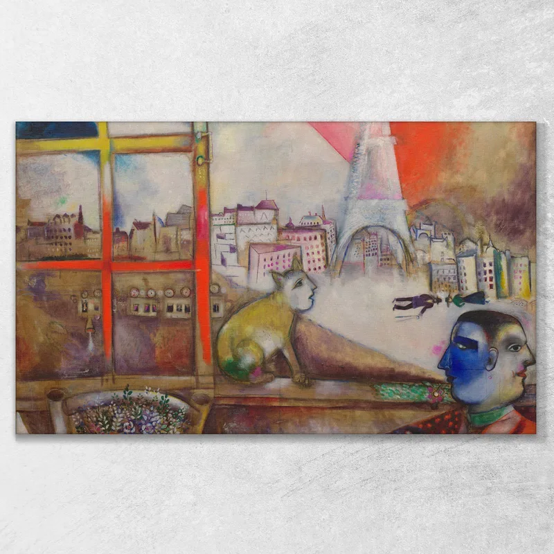 Paris Vue Par La Fenêtre  Chagall Marc