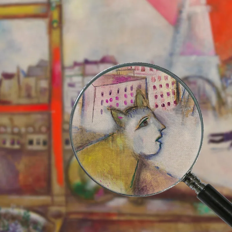 Paris Vue Par La Fenêtre  Chagall Marc