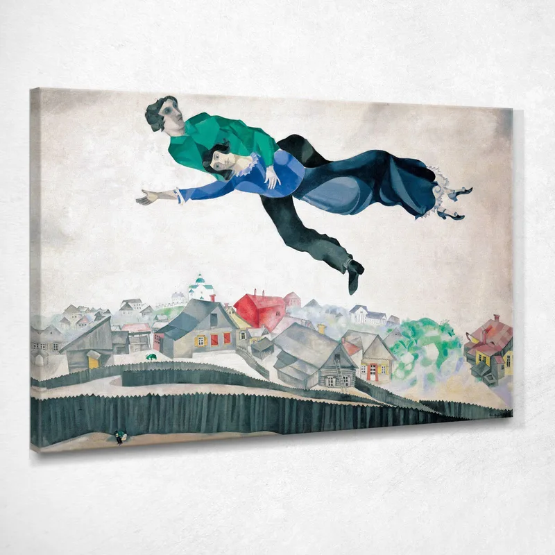 Sobre La Ciudad Chagall Marc cuadro en lienzo