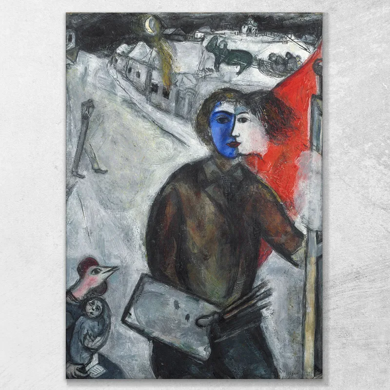 Now Between The Wolf Dog  Chagall Marc