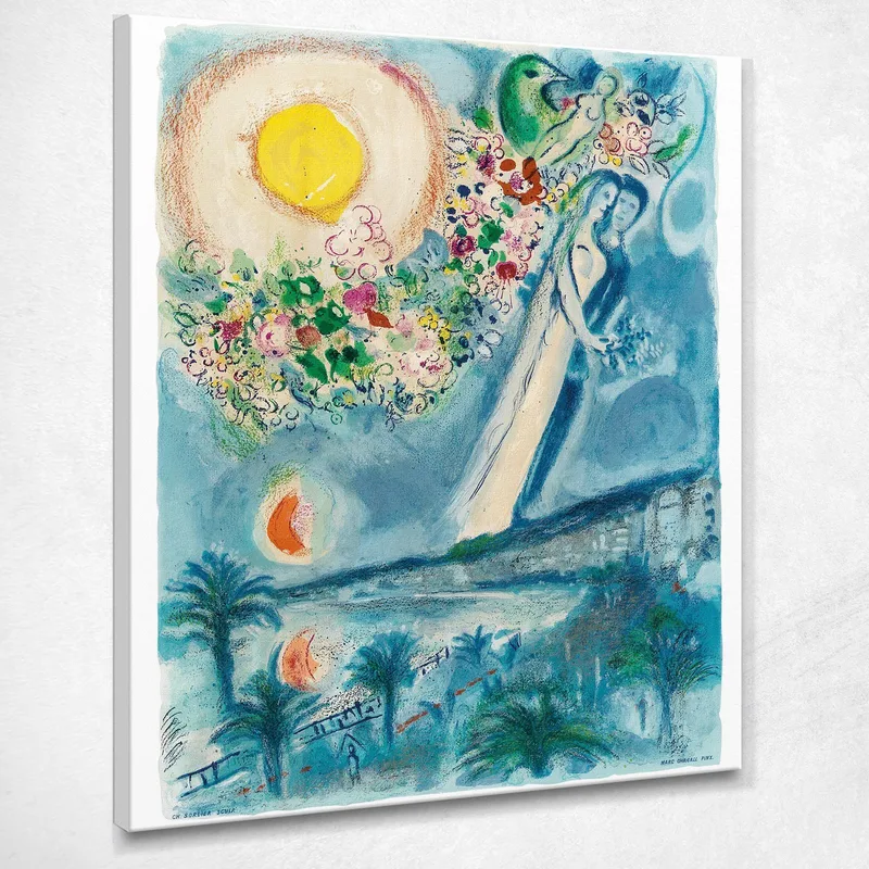 En El Bonito Cielo Chagall Marc cuadro en lienzo