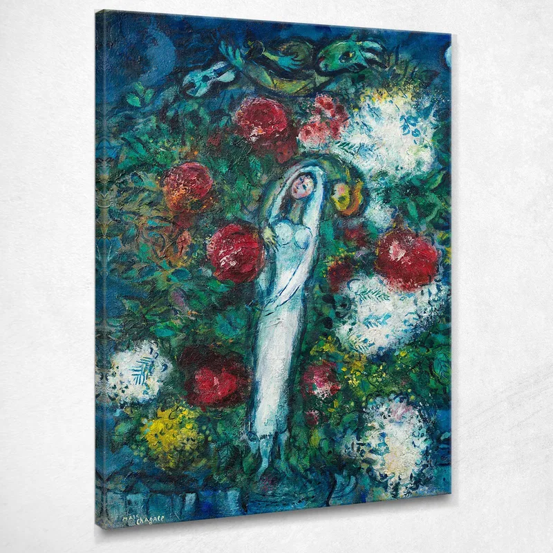 Los Esposos (Los Amantes Entre Las Flores) Chagall Marc cuadro en lienzo