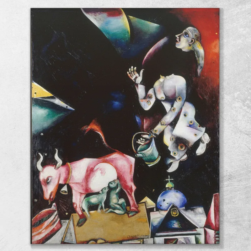 Russie Ânes Et Autres  Chagall Marc