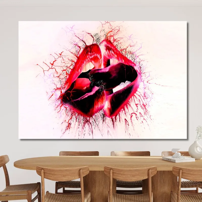 Quadro Astratto Fusione Di Passione