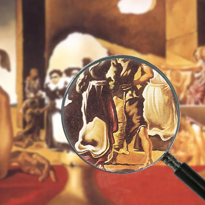 Sklavenmarkt Mit Erscheinung Der Unsichtbaren Büste Von Voltaire  Dali Salvador