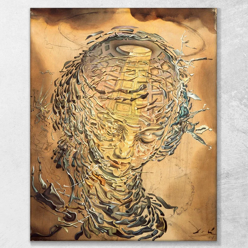 Tête Raphaelesque Explosant  Dali Salvador