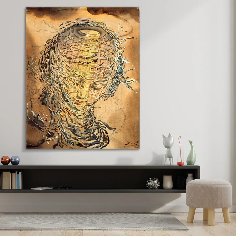Tête Raphaelesque Explosant  Dali Salvador