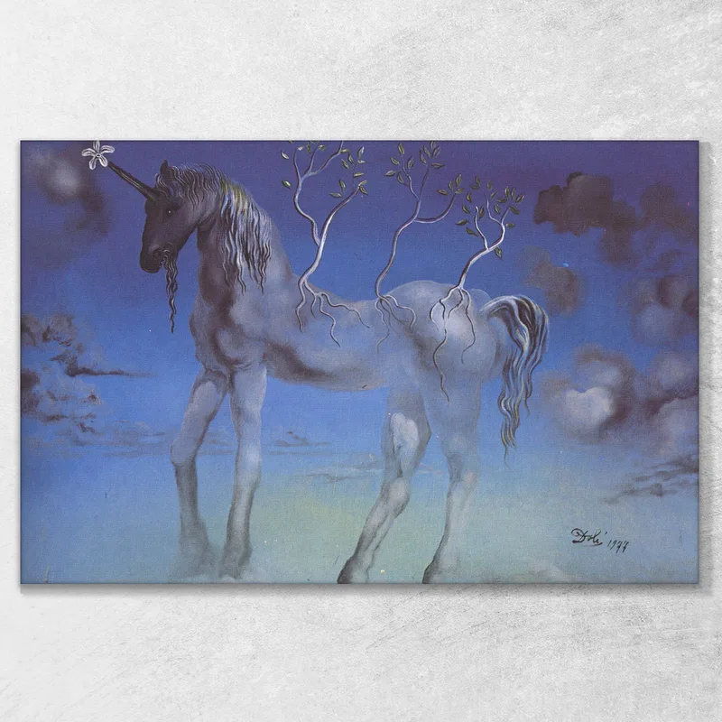 The Happy Unicorn Of Dali Salvador