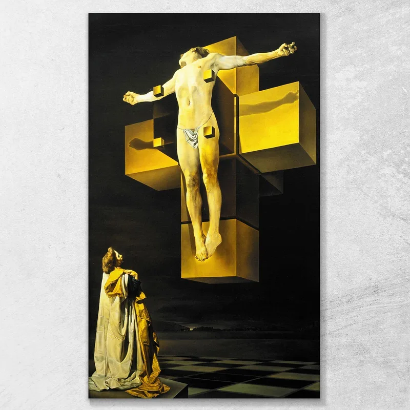 Crucifixión Cuerpo Hipercúbico Dali Salvador