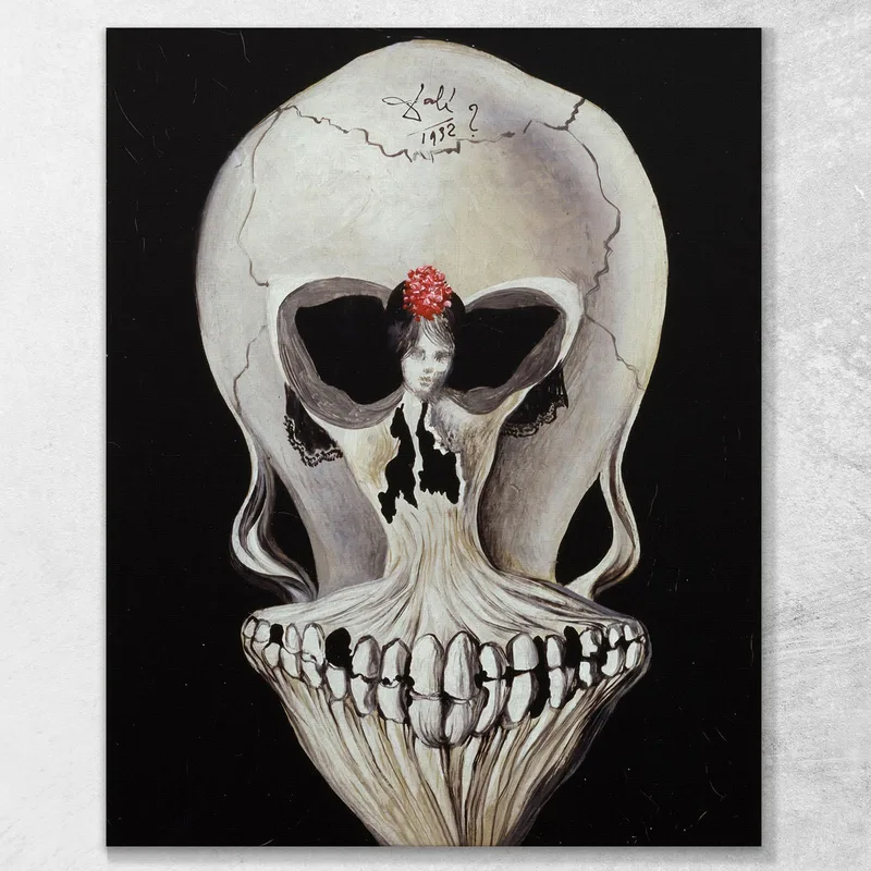 Calavera Con Bailarina Dali Salvador
