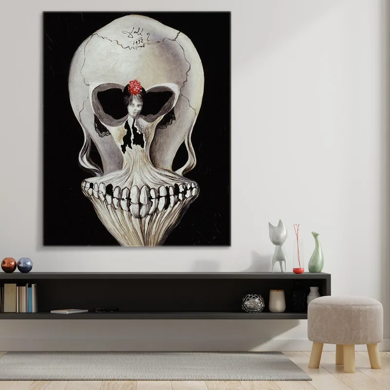 Calavera Con Bailarina Dali Salvador
