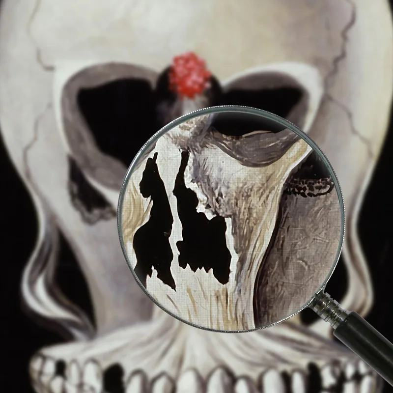 Calavera Con Bailarina Dali Salvador