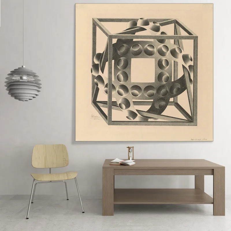 Cubo Con Nastri Magici  Escher Maurits Cornelis
