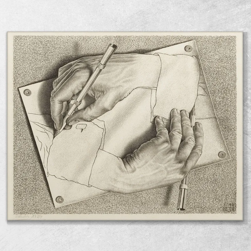 Mani Che Disegnano  Escher Maurits Cornelis