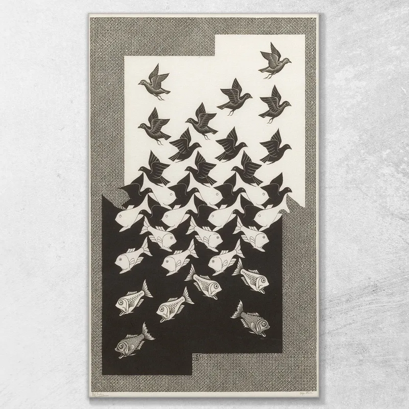 Ciel Et Eau Ii  Escher Maurits Cornelis