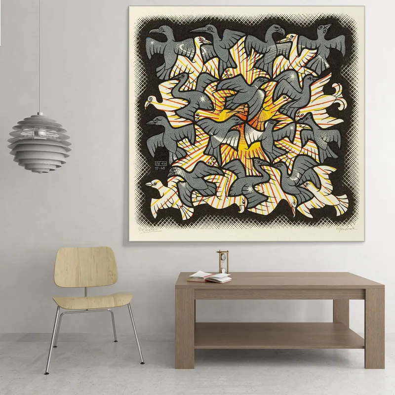 Soleil Et Lune  Escher Maurits Cornelis