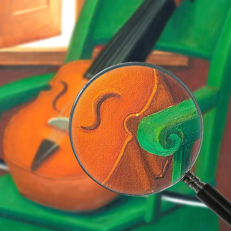 Violon Sur Une Chaise Fernando Botero