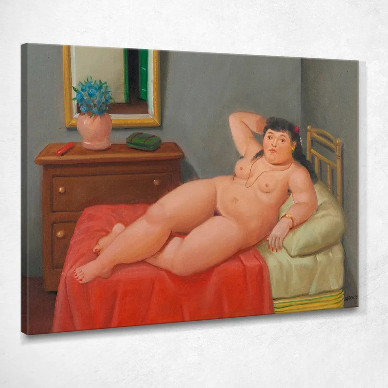 Colombiana Fernando Botero cuadro en lienzo