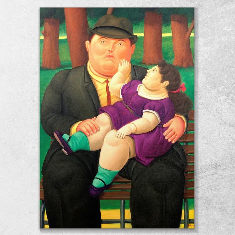 Niña De Rodillas Fernando Botero