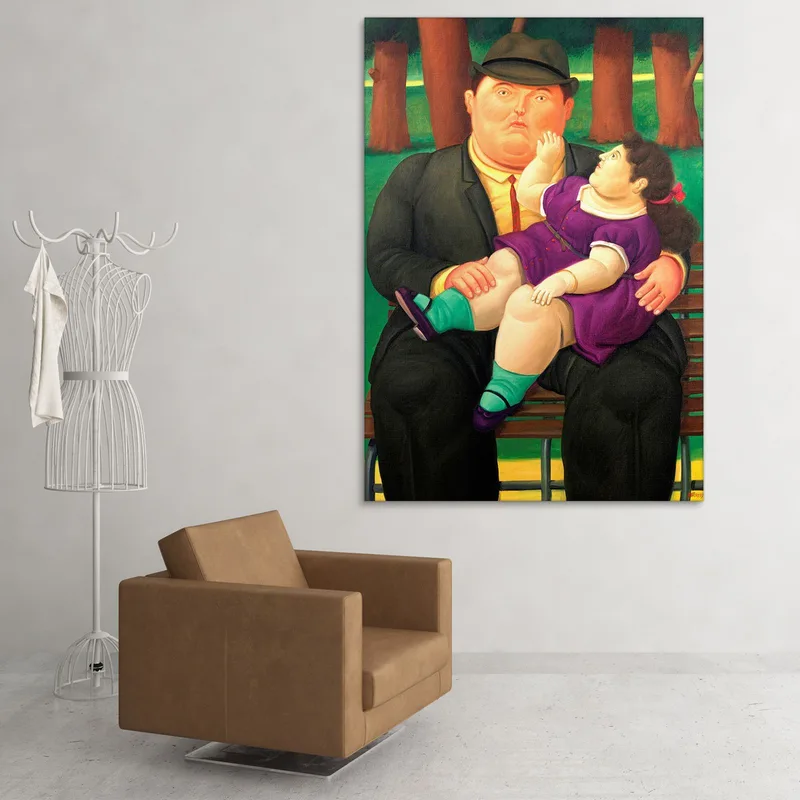Niña De Rodillas Fernando Botero