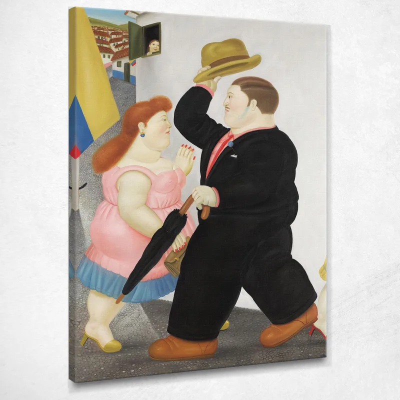 20 De Julio Fernando Botero cuadro en lienzo