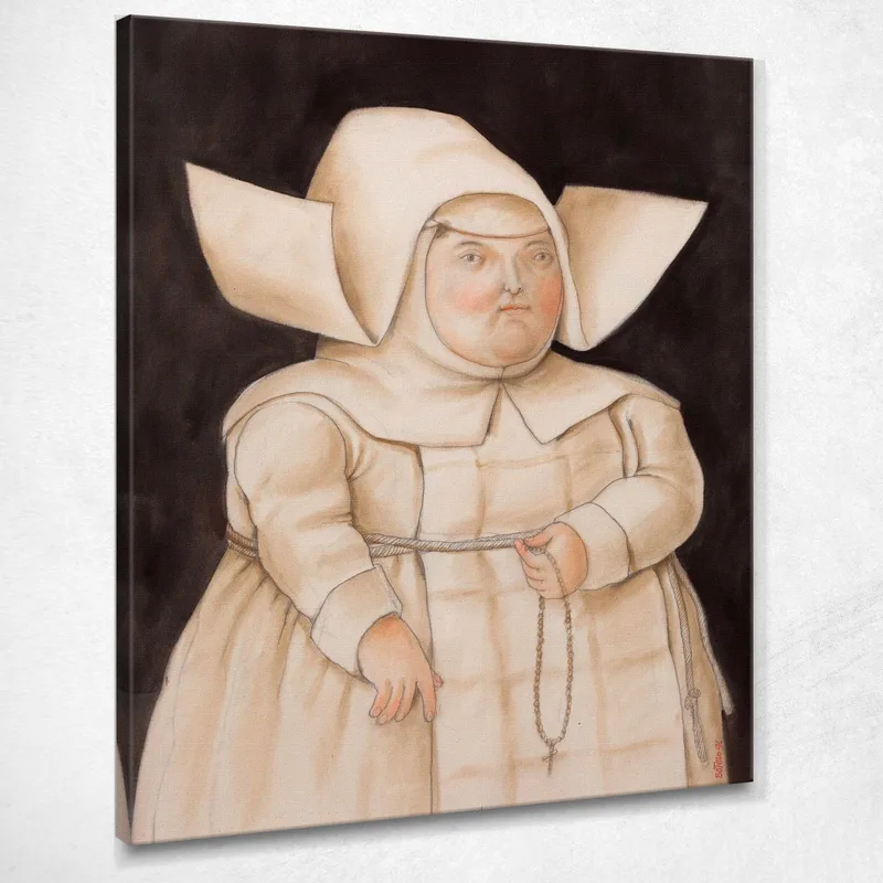 Madre Superiora Fernando Botero cuadro en lienzo