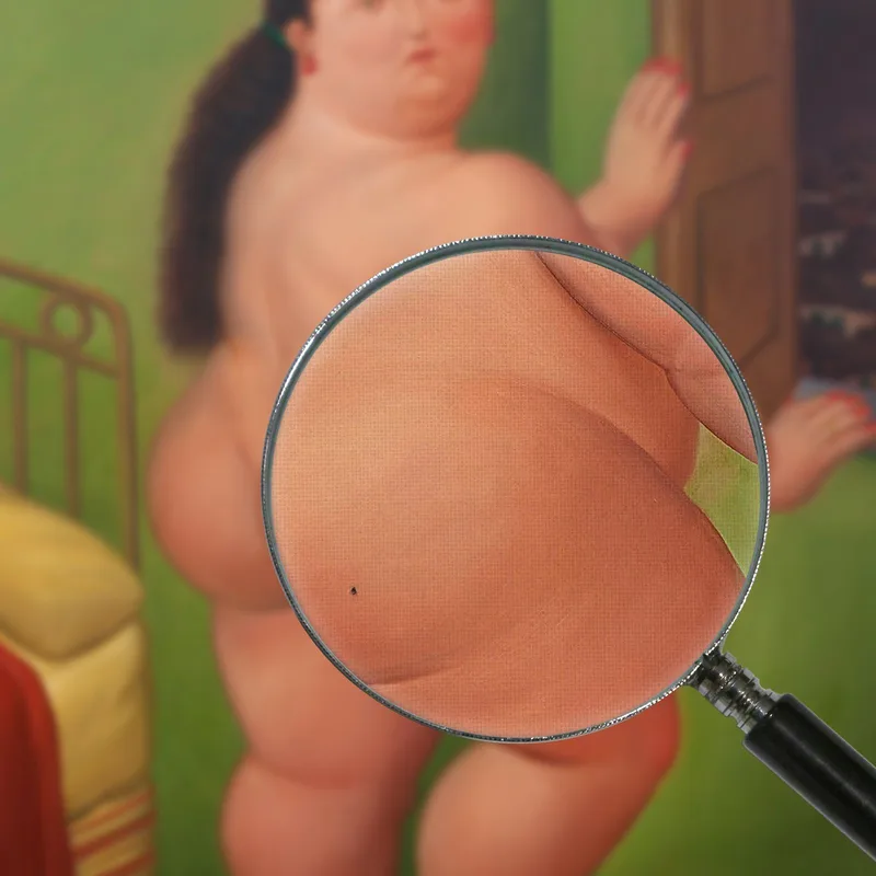 Mujer Delante De Una Ventana Fernando Botero