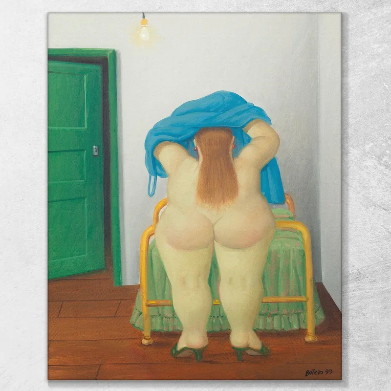 Mujer Desvistiéndose Fernando Botero