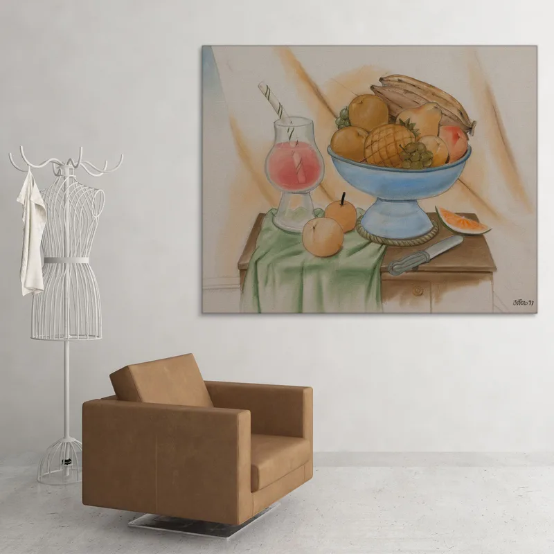 Naturaleza Muerta Con Frutas Fernando Botero