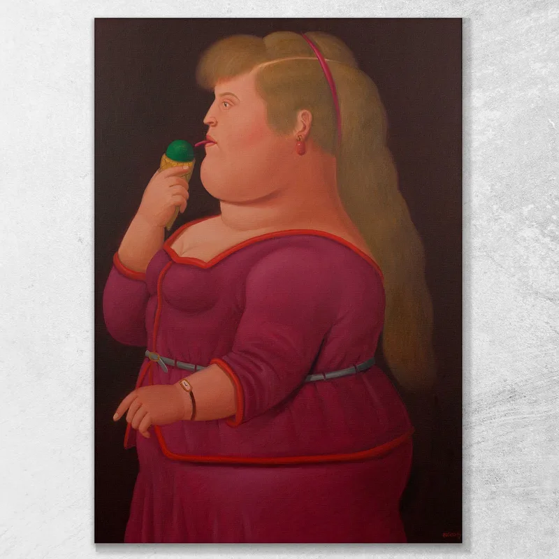 Niña Comiendo Helado Fernando Botero