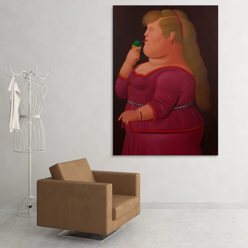 Niña Comiendo Helado Fernando Botero