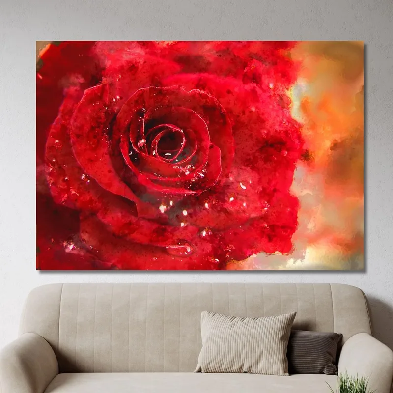 Peinture Abstraite Le Nom De La Rose