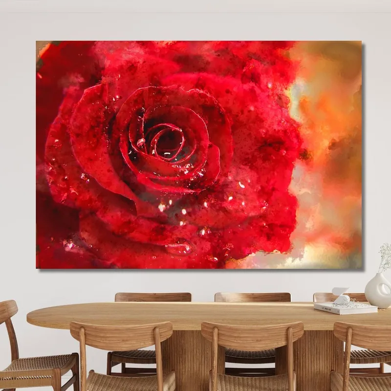 Peinture Abstraite Le Nom De La Rose