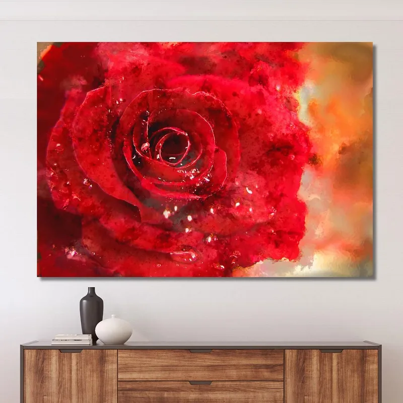 Peinture Abstraite Le Nom De La Rose
