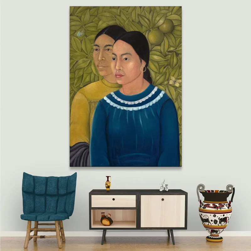 Dos Mujeres (Salvadora Y Herminia) Frida Kahlo