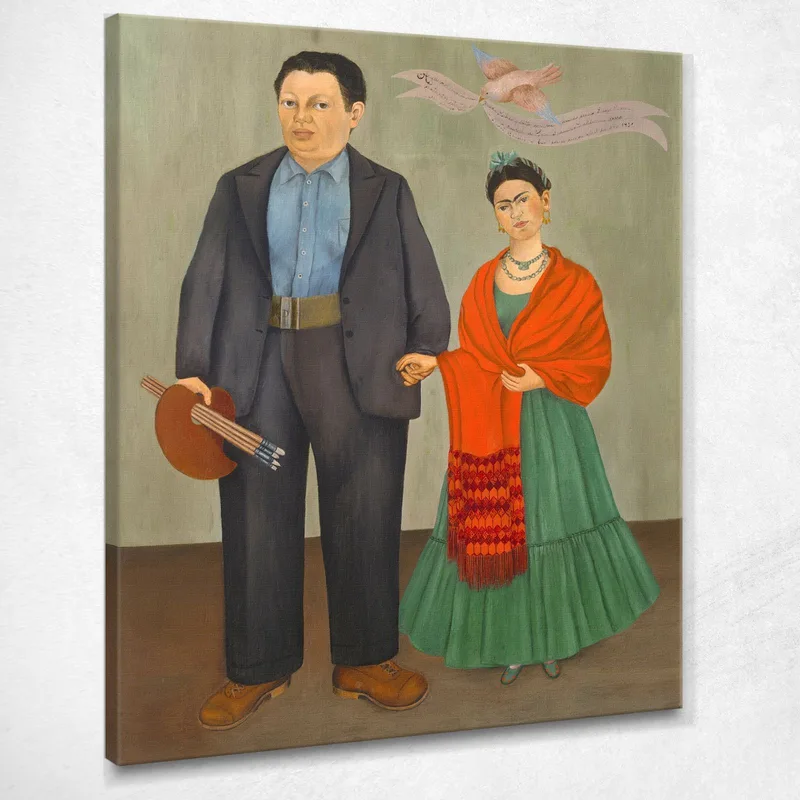 Frida E Diego Rivera Frida Kahlo quadro stampa su tela