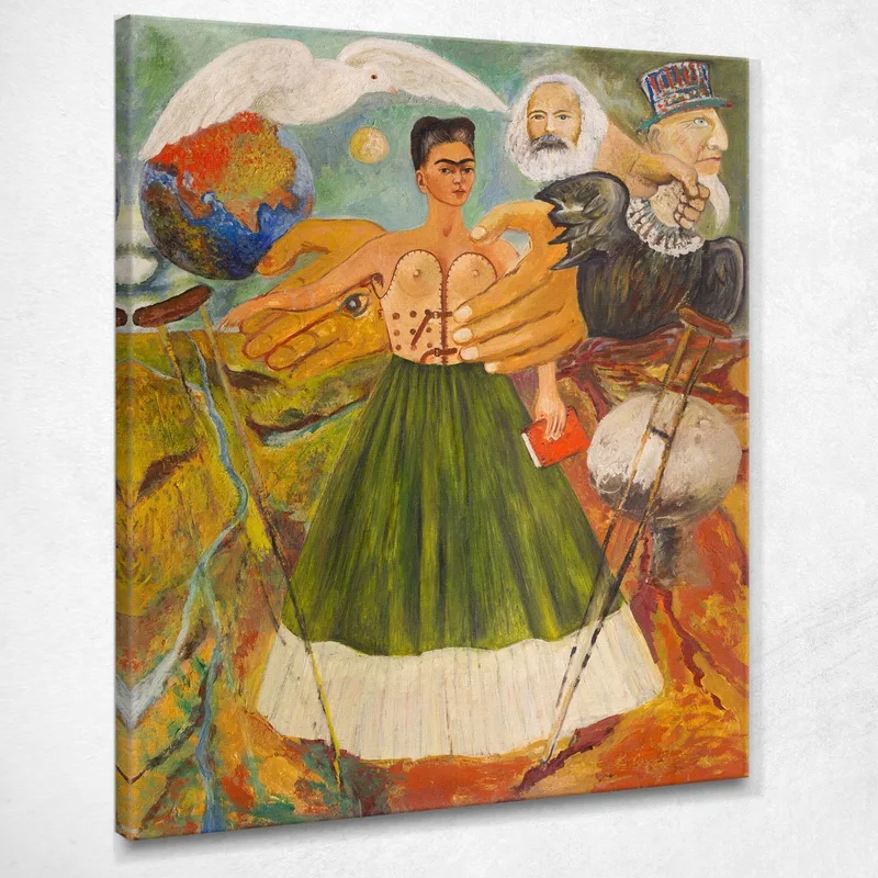 Il Marxismo Darà Salute Ai Malati Frida Kahlo quadro stampa su tela