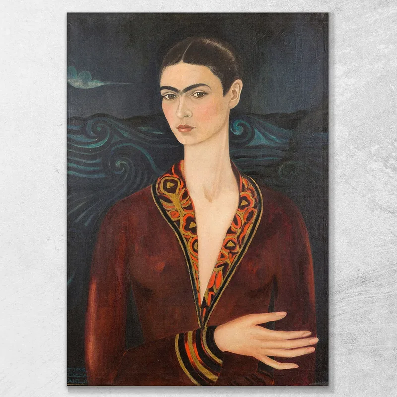 Autoportrait En Robe De Velours Frida Kahlo