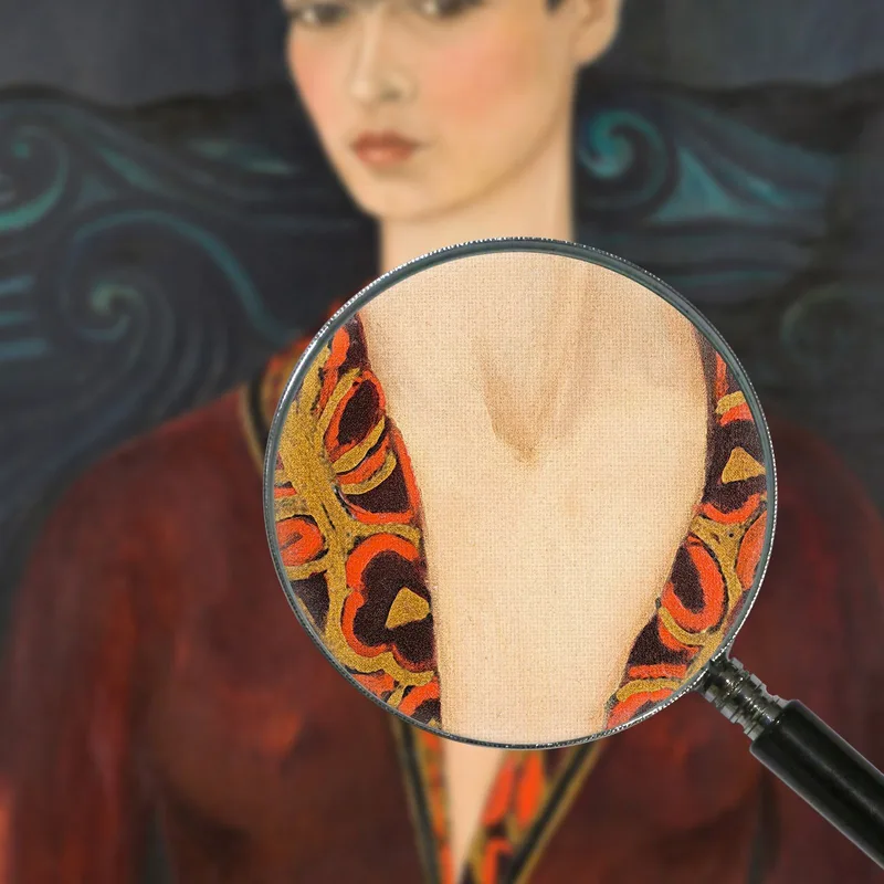 Autoportrait En Robe De Velours Frida Kahlo