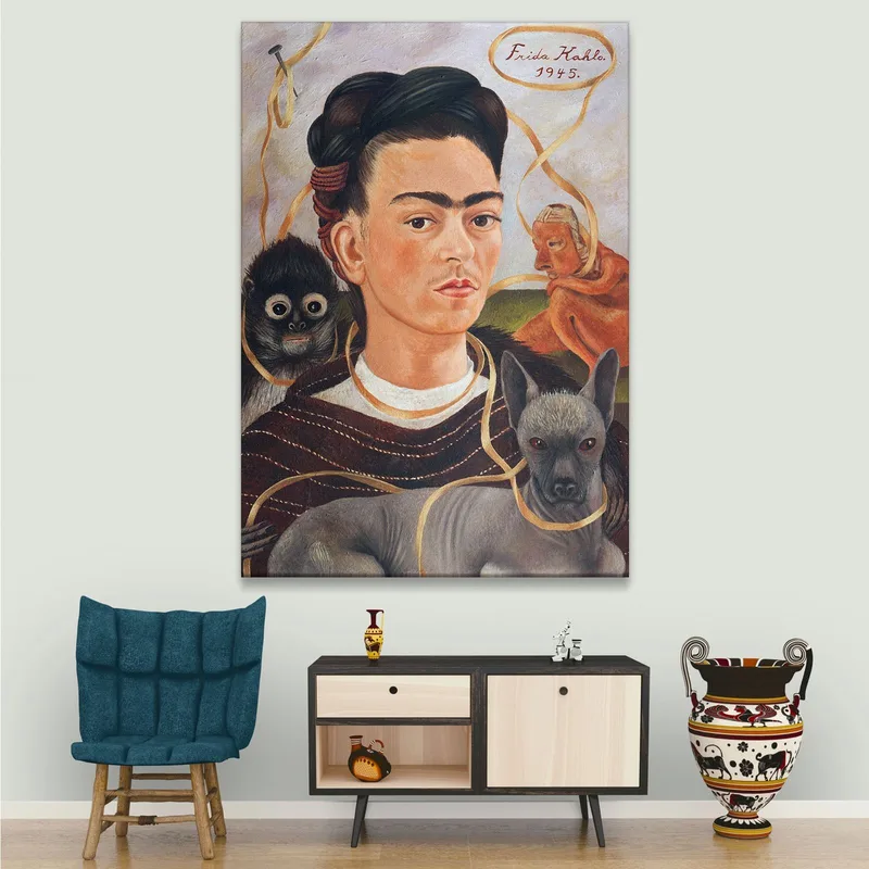 Autoritratto Con Piccola Scimmia Frida Kahlo