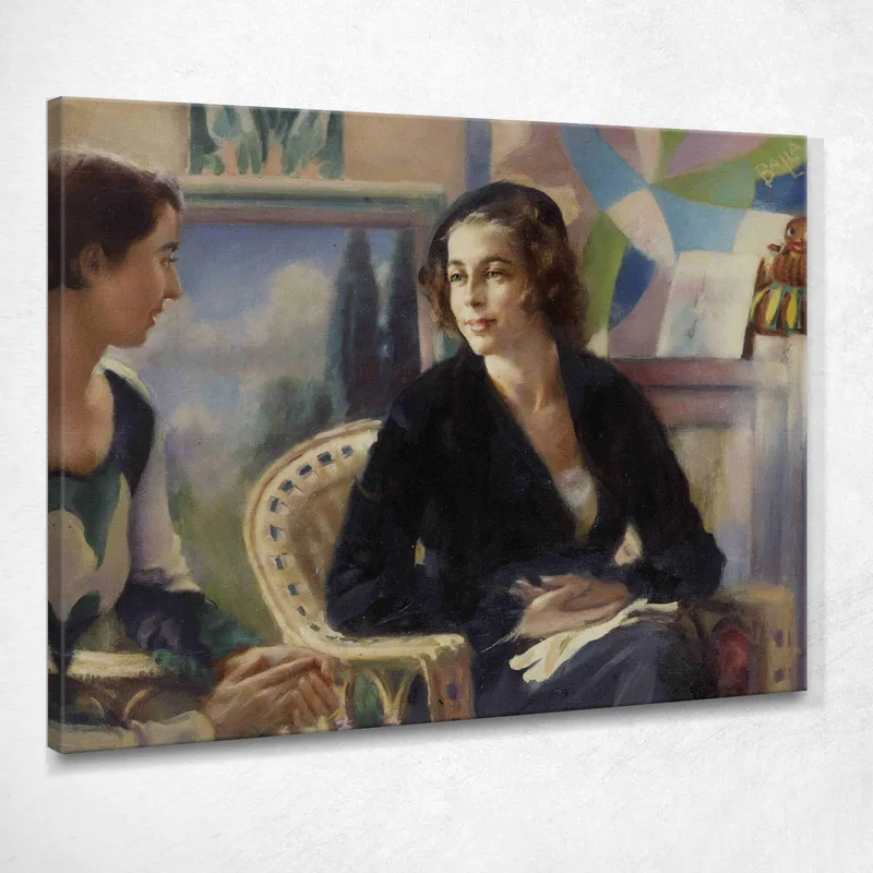Ellos Hablan Giacomo Balla cuadro en lienzo