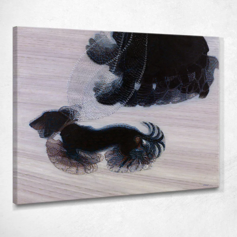 Dinamismo De Un Perro Con Correa Giacomo Balla cuadro en lienzo