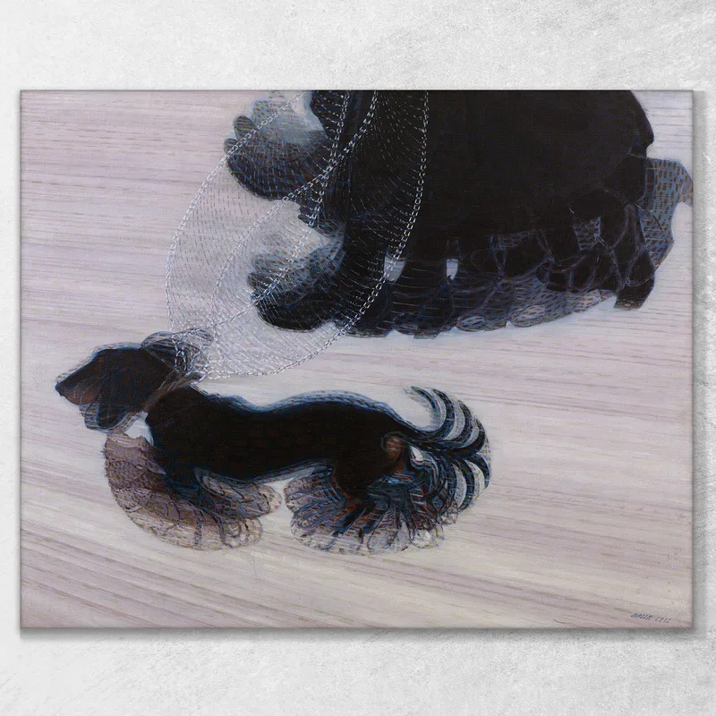 Dinamismo De Un Perro Con Correa Giacomo Balla