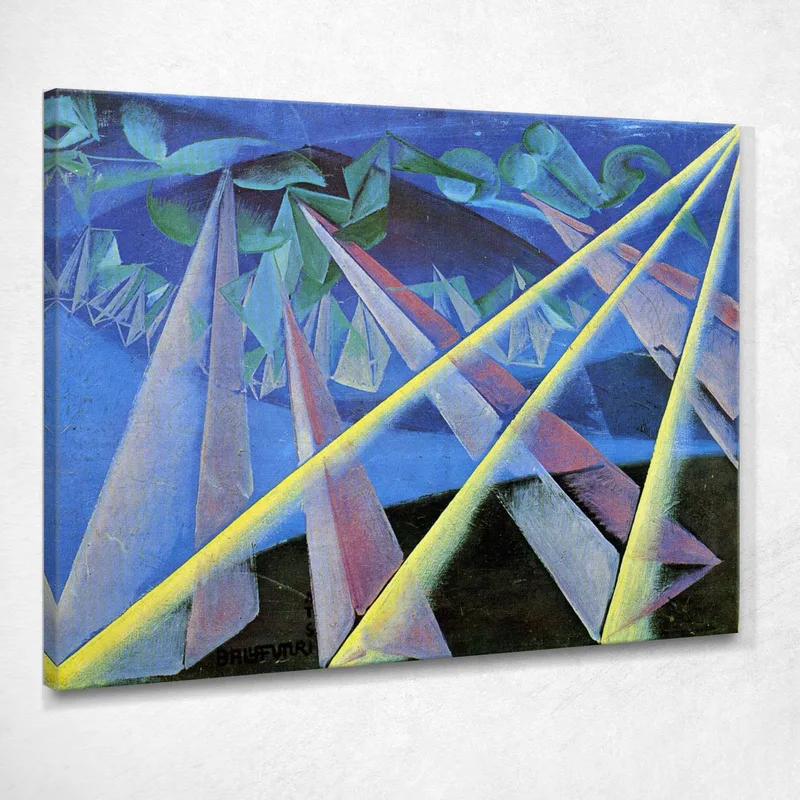 Transformación En Forma Espiritual Giacomo Balla cuadro en lienzo