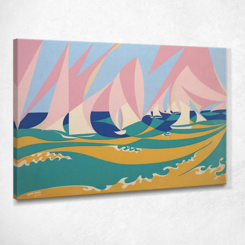 Maravilloso Giacomo Balla cuadro en lienzo