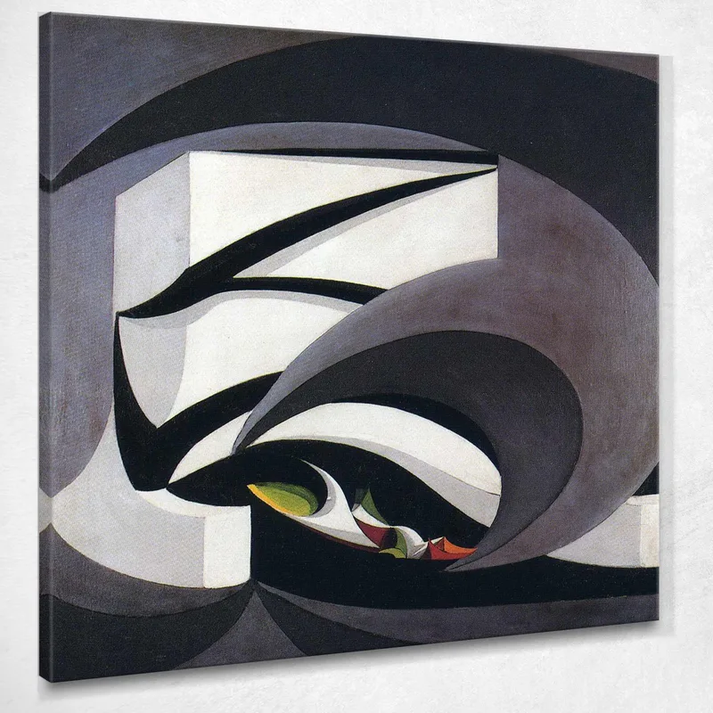 Banderas En El Altar De La Patria Giacomo Balla cuadro en lienzo