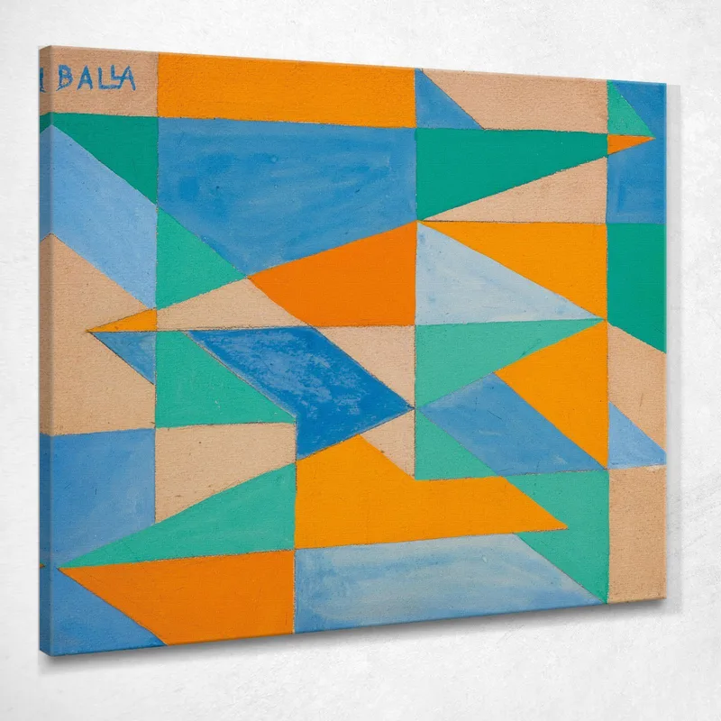 Fuerzas Espaciales Giacomo Balla cuadro en lienzo