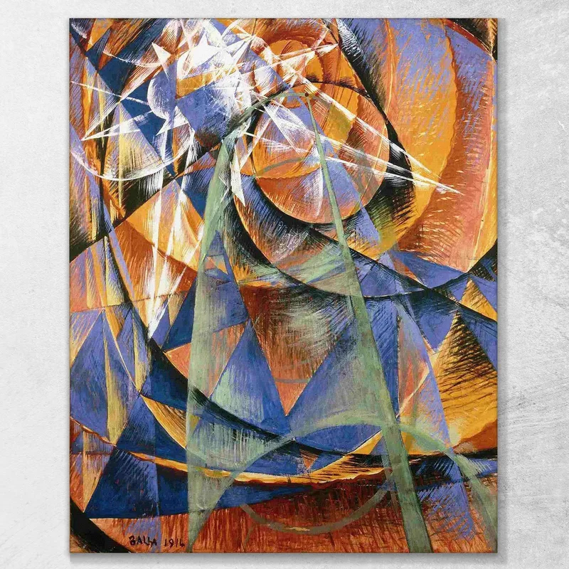 The Planet Mercury Passes In Front Of The Sun Giacomo Balla
