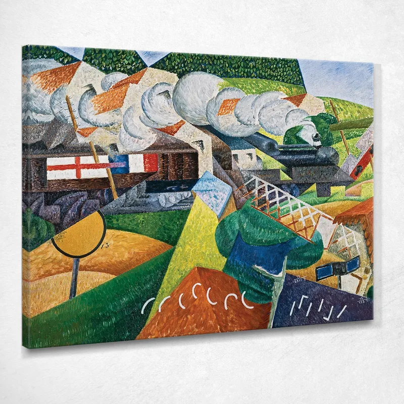 Der Zug Des Roten Kreuzes, Der Im Gino Severini drucken auf leinwand